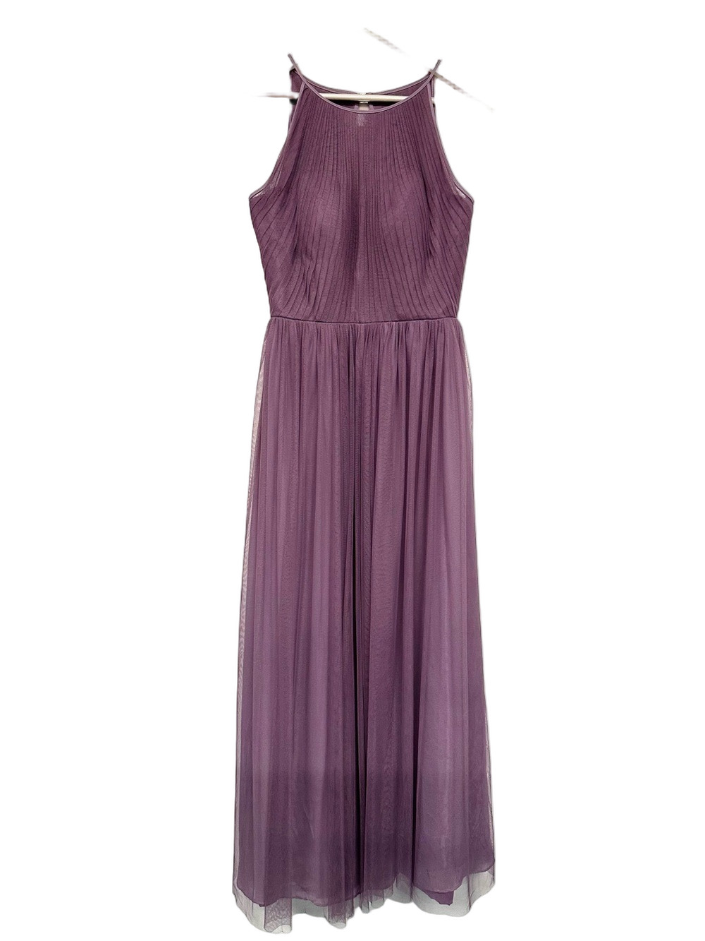 Formal Gown Small Pleated Tulle Bridesmaid wedding Full length Party Wedding